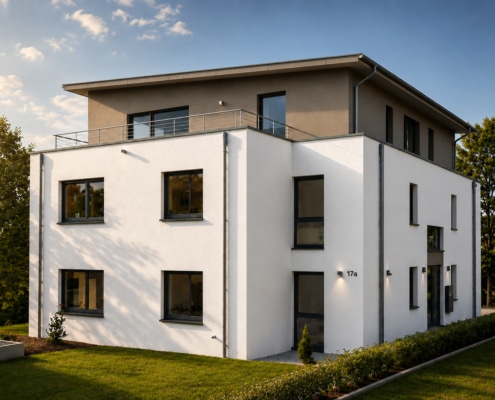 Moderne Altersvorsorge im Bauhausstil Head