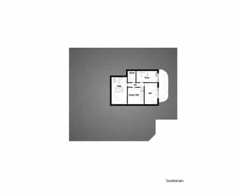 Souterrain Raumspiel auf großem Fuß